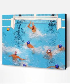 Waterpolo Players Paint By Number