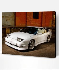 White Nissan 200sx Paint By Number