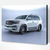 White Toyota Landcruiser Paint By Number
