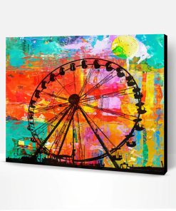 Abstract Ferris Wheel Paint By Number