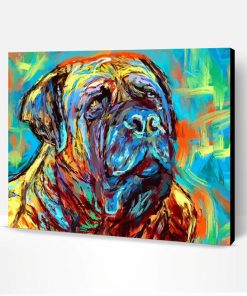 Abstract Bull Mastiff Paint By Number