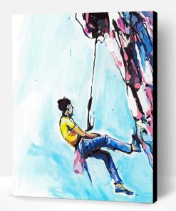 Abstract Rock Climber Paint By Number