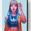 Aesthetic Adidas Girl Paint By Number