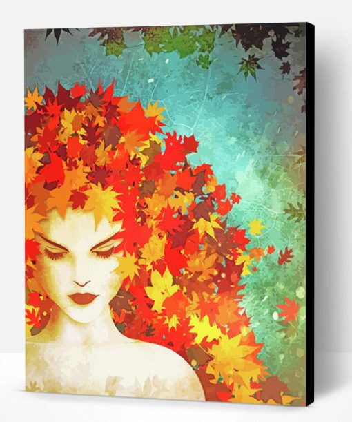 Aesthetic Autumn Lady Art Paint By Number