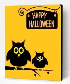 Aesthetic Halloween Owls Paint By Number