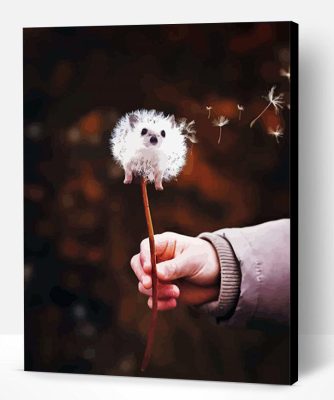 Aesthetic Hedgehog Dandelion Paint By Number