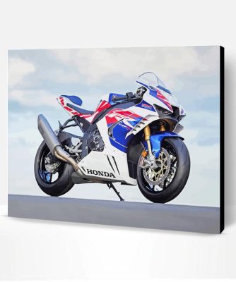 Aesthetic Honda Fireblade Motorcycle Paint By Number