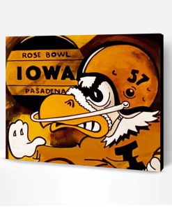 Aesthetic Iowa Hawkeye Paint By Number