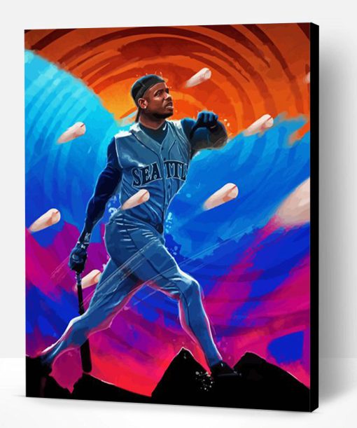 Aesthetic Ken Griffey Jr Art Paint By Number