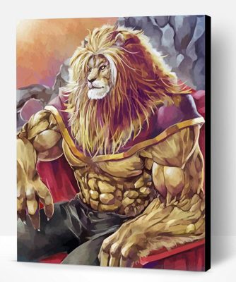 Aesthetic Lion Man Paint By Number