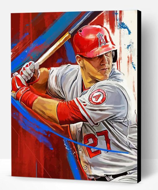 Aesthetic Mike Trout Art Paint By Number