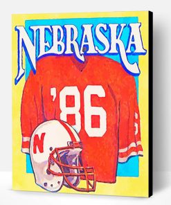 Aesthetic Nebraska Football Paint By Number