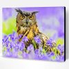 Aesthetic Owl With Flowers Art Paint By Number