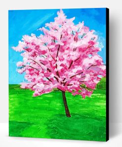 Aesthetic Pink Tree Paint By Number