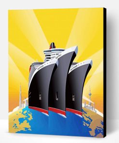 Aesthetic Queen Elizabeth Cruise Ship Paint By Number