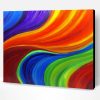 Aesthetic Colorful Waves Illustration Paint By Number