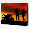 Aesthetic Couples Motorcycle Paint By Number