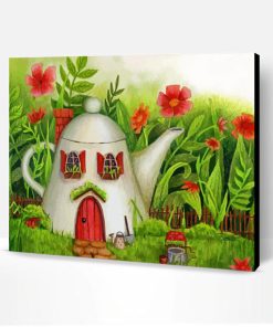 Aesthetic Fantasy Gnomes House Paint By Number