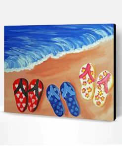 Aesthetic Flip Flop Beach Paint By Number