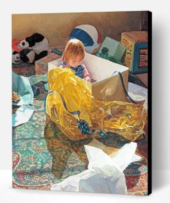 Baby Boy In The Box Steve Hanks Paint By Number