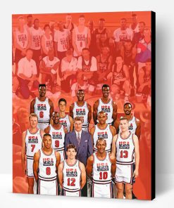 Basketball Dream Team Paint By Number