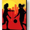 Basketball Girl Silhouette Paint By Number