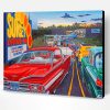 Beautiful Classic Cars In Drive Ins Paint By Number