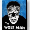 Black And White The Wolf Man Poster Paint By Number