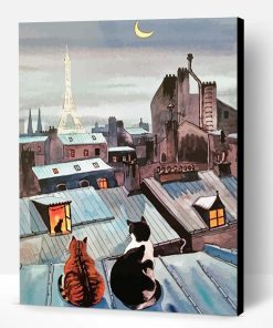 Cats In Paris Paint By Number