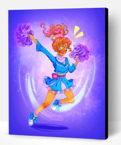Cute Girl Cheerleading Paint By Number