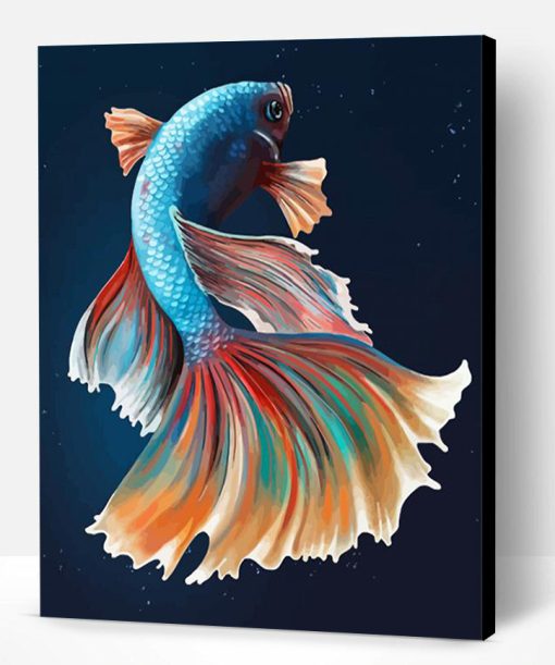 Elegant Fish Illustration Paint By Number