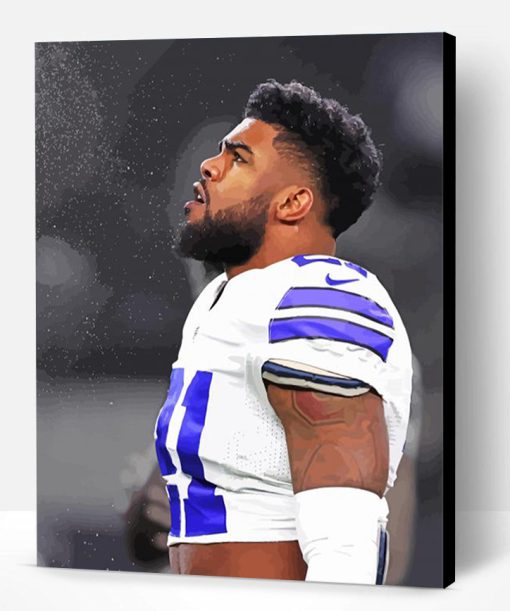 Ezekiel Elliott American Footballer Paint By Number