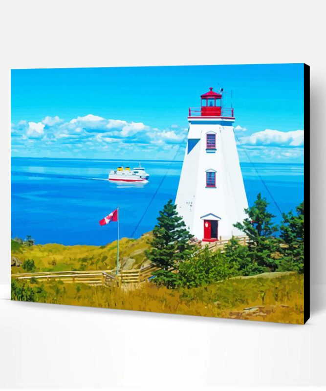 Grand Manan Lighthouse In Canada Paint By Number