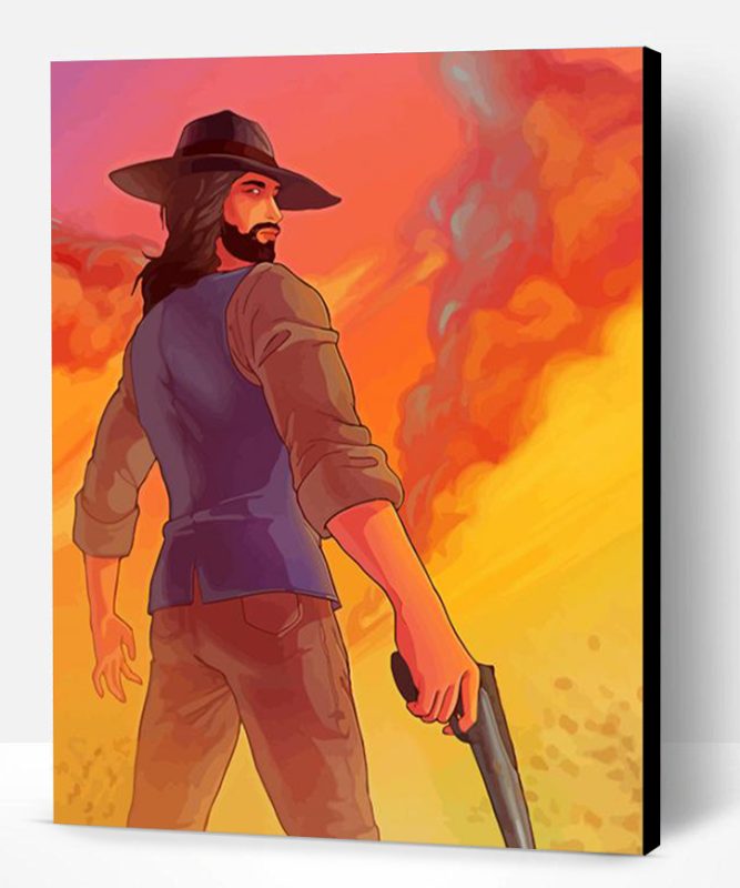 Hell On Wheels Character Art Paint By Number