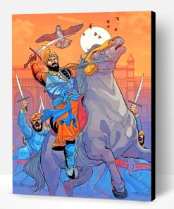 Indian Ruler Shivaji Paint By Number