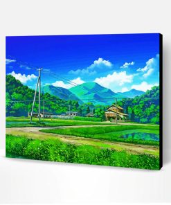 Japanese Countryside Anime Paint By Number