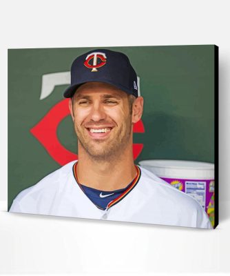 Joe Mauer Baseballer Paint By Number