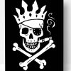 Pirate Art Flag Skeleton Paint By Number