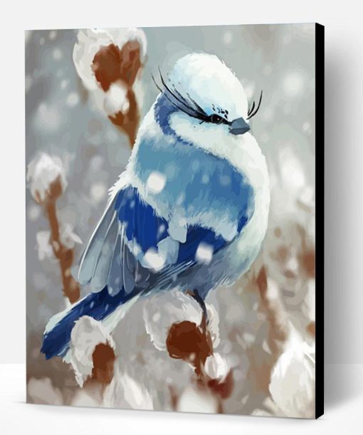 Snow Bird Paint By Number