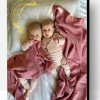 Two Cute Little Baby Girls Paint By Number