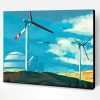 Vintage Wind Turbine Paint By Number