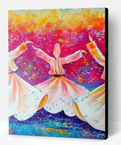 Whirling Dervish Dance Art Paint By Number
