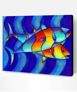 Abstract Fish Paint By Number