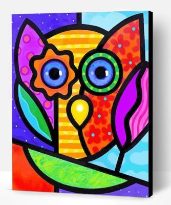 Abstract Owl Paint By Number