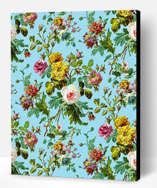 Antique Floral Art Paint By Number