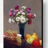 Asters And Fruit On A Table Henri Fantin Latour Paint By Number