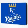 Baseball Royals Logo Paint By Number