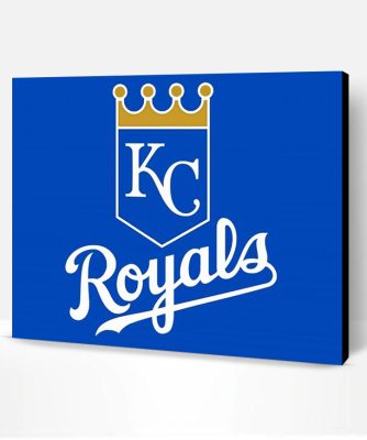 Baseball Royals Logo Paint By Number