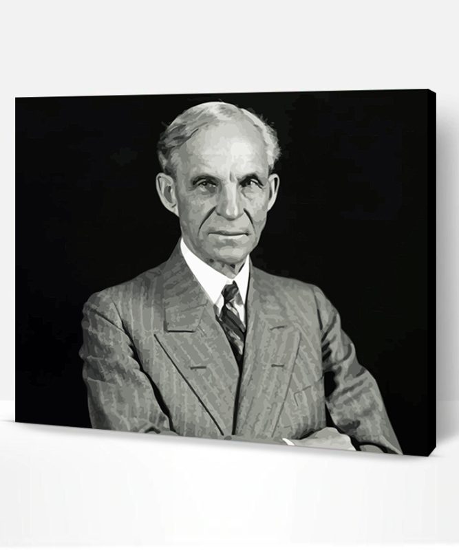 Black And White Henry Ford Paint By Number