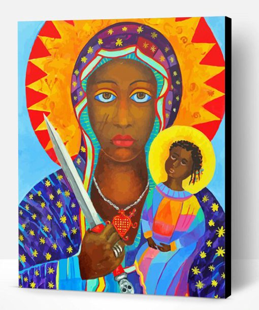 Black Madonna Paint By Number